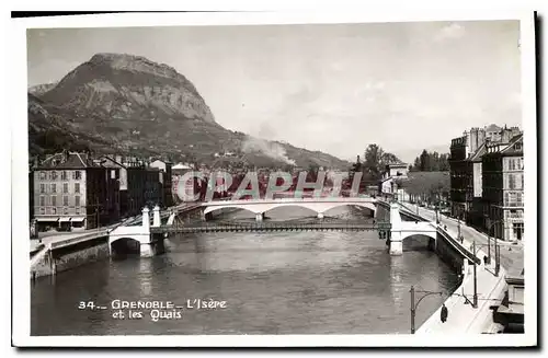 Cartes postales Grenoble L'Isere et les Quais