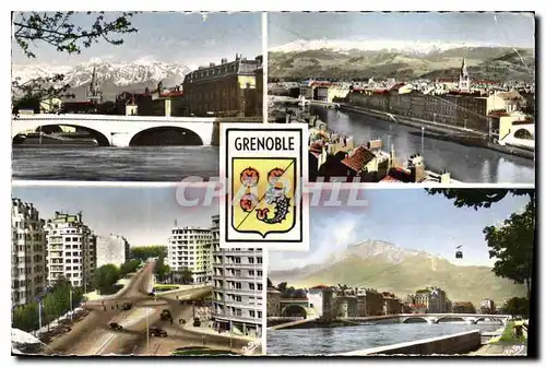 Ansichtskarte AK Les Belles Alpes Francaises Grenoble Pont Marius Gontard Chaine de Belledonne telepherique et Mo