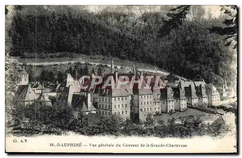 Cartes postales Dauphine Vue generale du Couvent de la Grande Chartreuse