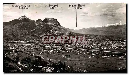 Ansichtskarte AK Les Belles Alpes Francaises Grenoble vue panoramique Chamechaude St Eynard Mont Blanc