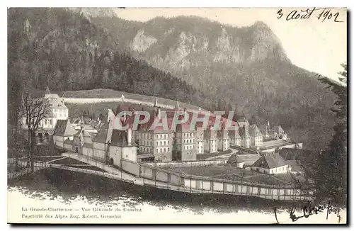 Cartes postales La Grande Chartreuse vue generale du Coucvent