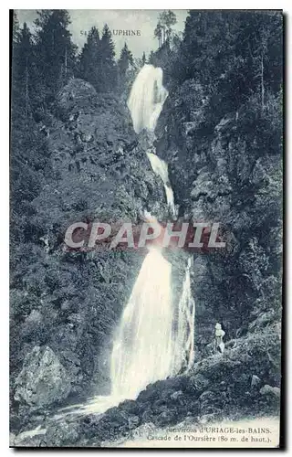 Cartes postales Dauphine Environs d'Uriage les Bains Cascade de l'Oursiere