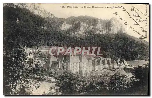 Cartes postales Dauphine la Grande Chartreuse vue generale