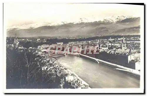 Cartes postales Grenoble Panorama l'Isere et les Alpes