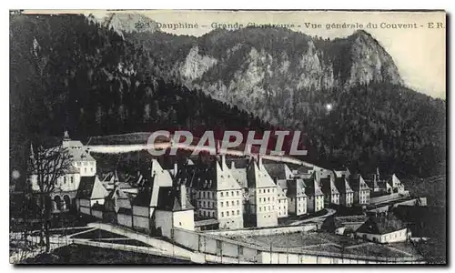 Cartes postales Dauphine Grande Chartreuse vue generale du Couvent