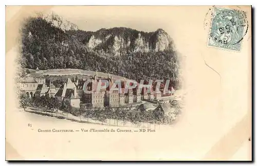 Cartes postales Grande Chartreuse vue d'ensemble du Couvent (carte pr�curseur)