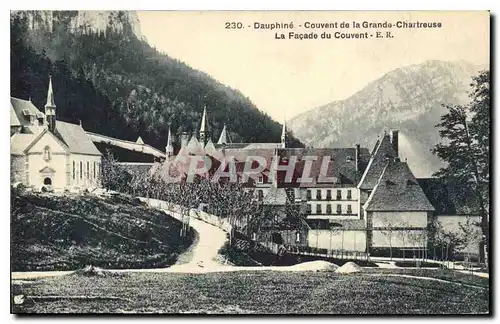 Cartes postales Dauphine Couvent de la Grande Chartreuse la facade du Couvent