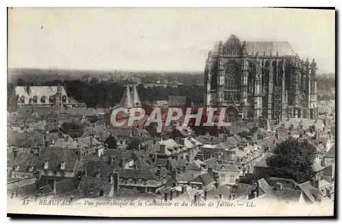 Ansichtskarte AK Beauvais vue panoramique de la Cathedrale et du Palais de Justice