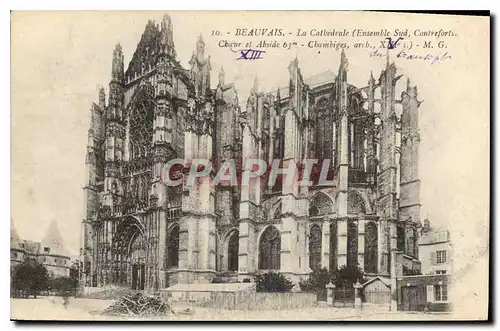 Ansichtskarte AK Beauvais La Cathedrale Ensemble Sud Contreforts