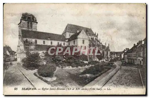 Cartes postales Beauvais Eglise Saint Etienne XI et XV siecles cote sud