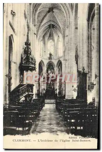 Cartes postales Clermont l'Interieur de l'Eglis Saint Samson