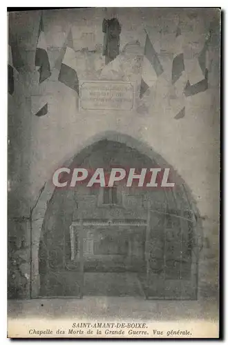 Cartes postales St Aman de Boixe Chapelle des Morts de la Grande Guerre vue generale