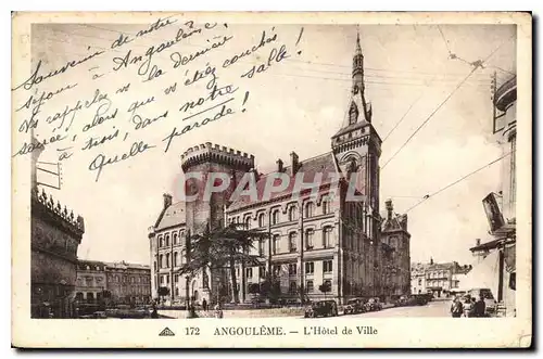Cartes postales Angouleme l'Hotel de Ville