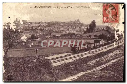 Ansichtskarte AK Angouleme Ligne de l'Etat vue generale Train