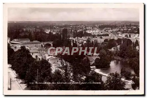 Cartes postales Angouleme vue generale sur Saint Cybard et la Charente