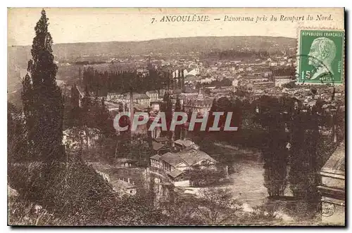 Ansichtskarte AK Angouleme Panorama pris du Rempart du Nord