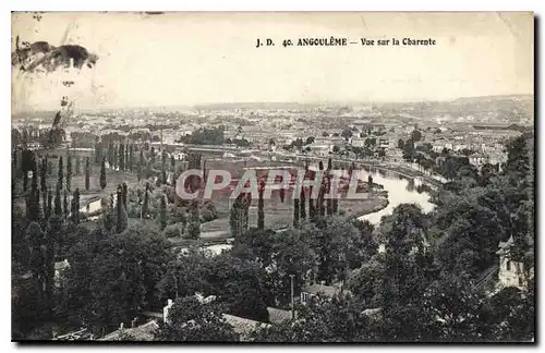 Cartes postales Angouleme Vue sur la Charente