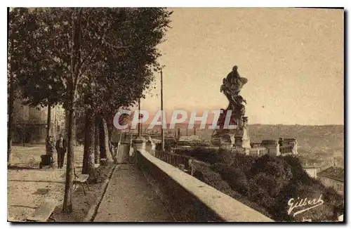 Cartes postales Angouleme Rempart Desaix et statue Carnot