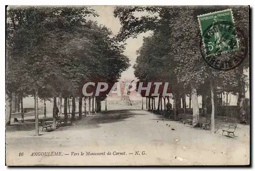 Ansichtskarte AK Angouleme Vers le Monument de Carnot