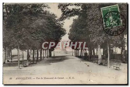 Cartes postales Angouleme Vers le Monument de Carnot