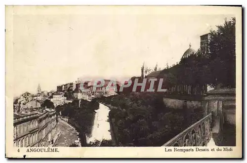 Cartes postales Angouleme Les Remparts Desaix et du Midi