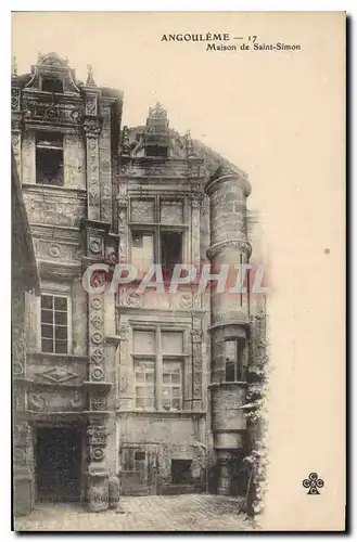 Cartes postales Angouleme Maison de Saint Simon