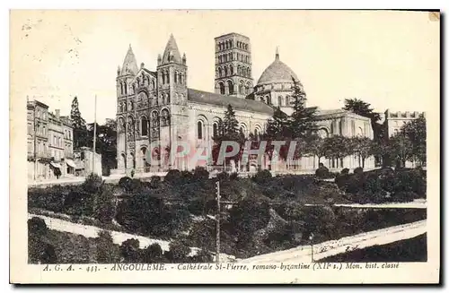 Cartes postales Angouleme Cathedrale St Pierre romano byzantine XII mon hist classe