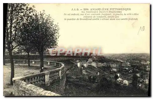 Cartes postales Angouleme Pittoresque Au Boulevard Denfert Rochereau