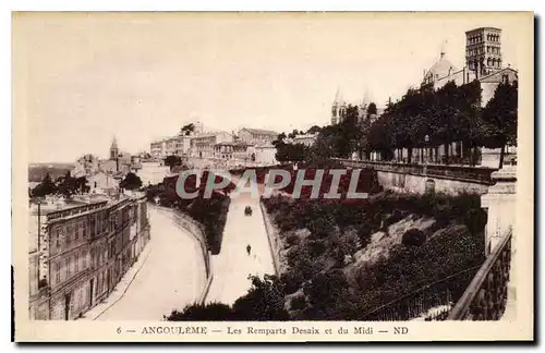 Ansichtskarte AK Angouleme Les Remparts Desaix et du Midi