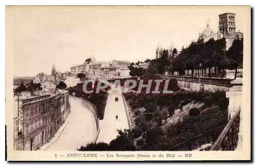 Cartes postales Angouleme Les Remparts Desaix et du Midi