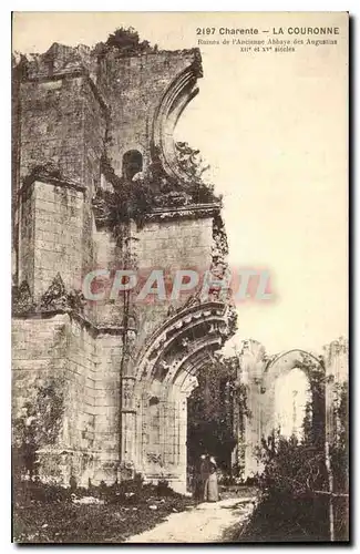 Cartes postales Charente la Couronne Ruines de l'Ancienne Abbaye des Augustins XII et XV siecle