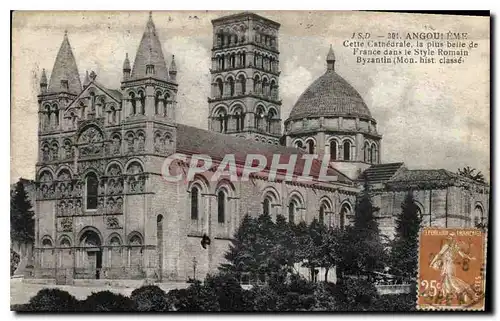 Cartes postales Angouleme Cette Cathedrale la plus belle de France dans le Style Romain Byzantin mon hist classe