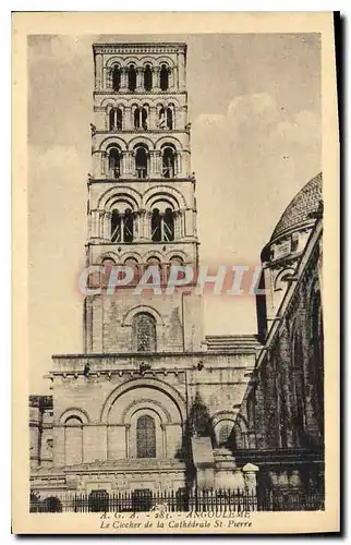 Ansichtskarte AK Angouleme le Clocher de la Cathedrale St Pierre