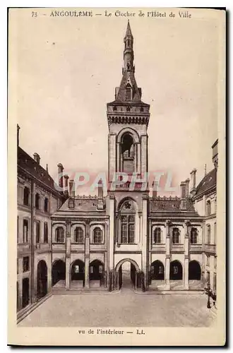 Cartes postales Angouleme Le Clocher de l'Hotel de Ville