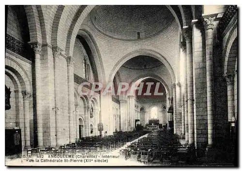Cartes postales Angouleme Charente interieur de la Cathedrale St Pierre XII siecle