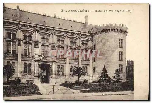 Cartes postales Angouleme Hotel de ville cote est