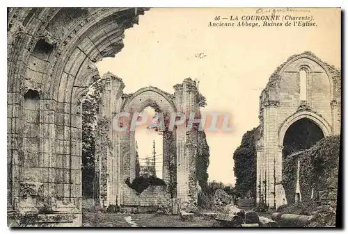 Cartes postales La Couronne Charente Ancienne Abbaye Ruines de l'Eglise