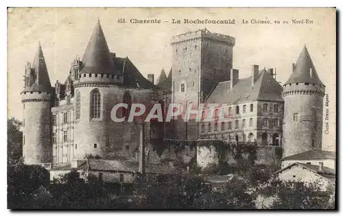 Ansichtskarte AK Charente la Rochefoucauld le Chateau vu au Nord Est