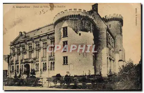 Cartes postales Angouleme Hotel de Ville facade Sud Est