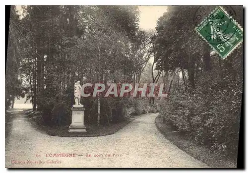 Ansichtskarte AK Compiegne Un coin du Parc