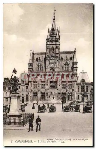 Cartes postales Compiegne l'Hotel de Ville