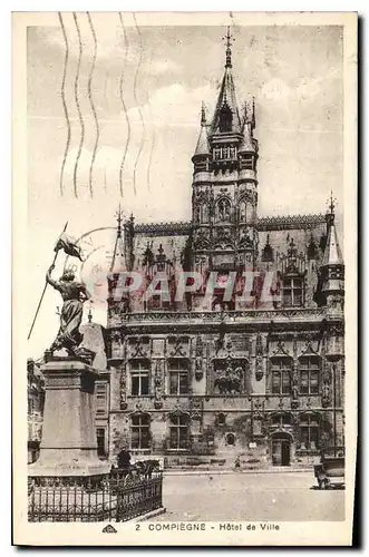 Cartes postales Compiegne Hotel de Ville