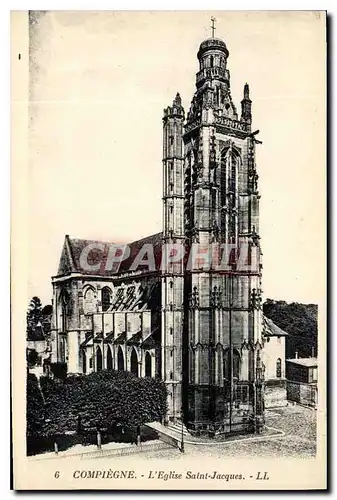 Ansichtskarte AK Compiegne l'Eglise Saint Jacques