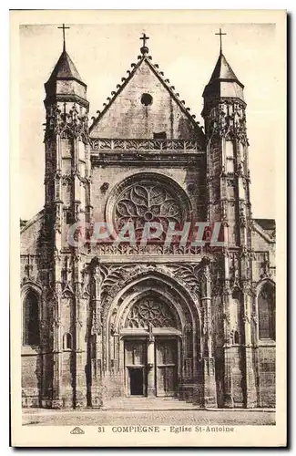 Cartes postales Compiegne Eglise st Antoine