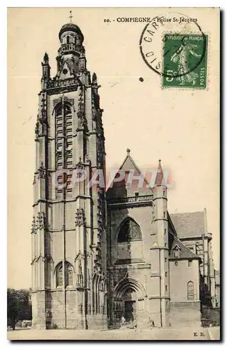 Cartes postales Compiegne Eglise St Jacques