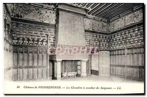 Cartes postales Chateau de Pierrefonds la Chambre a coucher du Seigneur