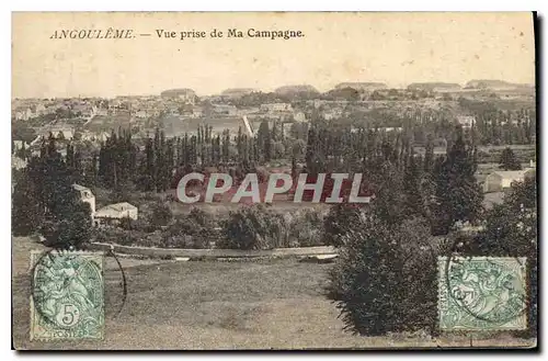 Cartes postales Angouleme vue prise de Ma Campagne
