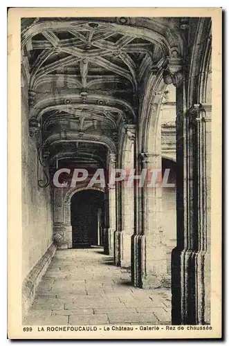 Cartes postales La Rochefoucauld le Chateau Galerie Rez de chaussee