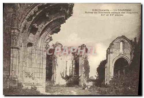 Ansichtskarte AK Charente la Couronne Ruines de l'Ancienne Abbaye des Augustins XII et XV siecles