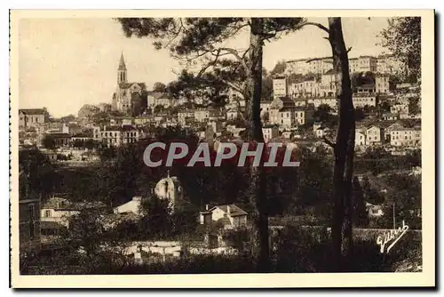 Cartes postales Angouleme Versant Sud Ouest Quartier Saint Ausome au second plan Pavillon du Moyen Age